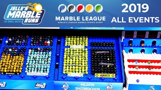 Marble League Showdown  ALL EVENTS  Jelles Marble Runs [upl. by Nonnaihr378]