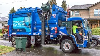 Peterbilt 520  McNeilus ZR quotMiniquot Garbage Truck [upl. by Camila]