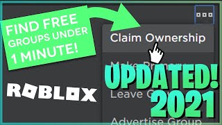 How to get FREE roblox groups FAST Updated 2021 [upl. by Faucher]