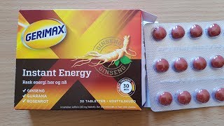 Gerimax Ginseng Tablets Instant Energy [upl. by Hsina]