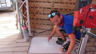 TEST CAROTTEUSE HILTI DD150  FIXATIONS ET COLONNE [upl. by Harsho]