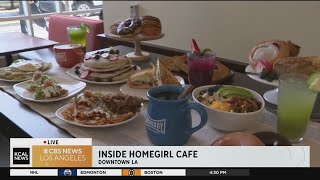 Homegirl Café opens in downtown Los Angeles [upl. by Sisely]