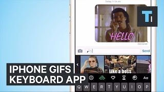 iPhone Gifs Keyboard App — How It Works [upl. by Treharne847]