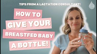 Paced Bottle Feeding  How To Give Bottles to Breastfed Babies [upl. by Ahsaeym446]