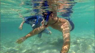 Snorkeling at Playa Pesquero beach Holguin Cuba 2019 [upl. by Grane]