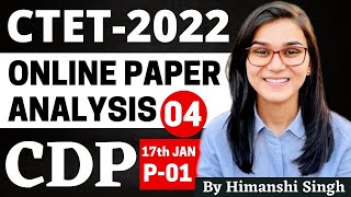 CTET 2022 Online Exam  Previous Year Papers Analysis CDP Dec 2021 Paper01 by Himanshi Singh [upl. by Dnaloy806]