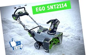 EGO SNT2114 Metal auger snowblower review [upl. by Ambert]