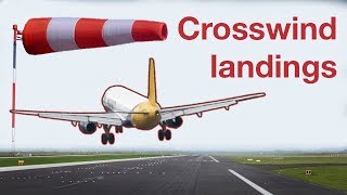 How to do a CROSSWIND LANDING in a Boeing 737NG [upl. by Ardnal212]