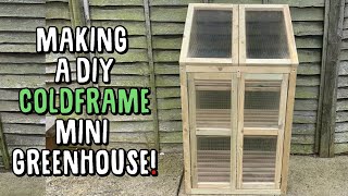 How to Make a Mini Greenhouse or Coldframe  Woodworking Garden Projects [upl. by Millham38]