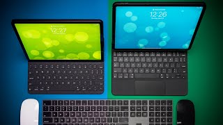 iPad Pro Magic Keyboard vs Smart Folio Keyboard Why Pay TWICE As Much [upl. by Aicinet]