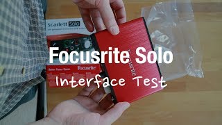 Focusrite Scarlett Solo  Audio Interface Review USB 2nd gen [upl. by Mosier]