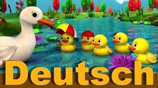 Fünf kleine Entlein  Kinderlieder  LittleBabyBum [upl. by Yaron]