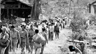 Filipino Survivors Of Bataan Death March Mark 75th Anniversary [upl. by Ennairb]