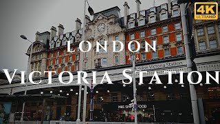 London Victoria Station Walk Through England 4K [upl. by Ailel]