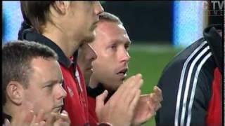 Tears at Gary Speed tribute [upl. by Aissila]