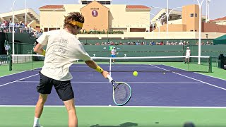 Andrey Rublev  Court Level Practice Sessions IW 2022 [upl. by Harrat]