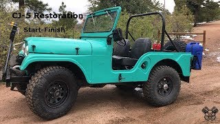 1965 Jeep CJ5 Restoration Full Video [upl. by Seton]