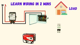 single phase manual changeover switch wiring diagram [upl. by Gilroy]