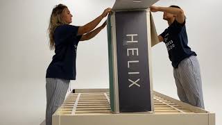 Helix Plus Nightfall Mattress Unboxing  Mattress Advisor [upl. by Sokin276]