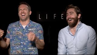 Ryan Reynolds and Jake Gyllenhaal interview for LIFE DEADPOOL  UNCENSORED  FOX 5 DC [upl. by Eldin6]