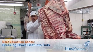 Breaking Down Beef Into Cuts Beef Education Butcher Series [upl. by Anen257]