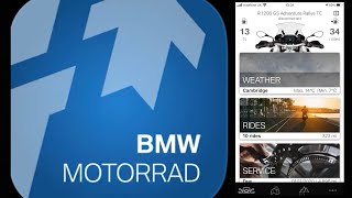 BMW Motorrad Connected app functionality amp review [upl. by Laaspere]