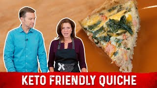 How to Make Quiche Keto Friendly Recipe  Karen and Eric Berg [upl. by Marshall]