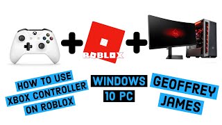 Roblox Xbox One Controller For Windows 10 PC  How to connect Bluetooth or Wired [upl. by Klos]