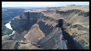 Scenic Palouse River Canyon LONG Train Pace 1012018 [upl. by Piscatelli]