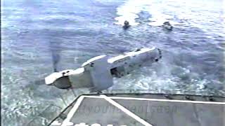 New Footage CH46 Sea Knight Crash on USNS Pecos [upl. by Hett]