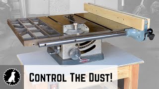 Adding Dust Collection to My Vintage Craftsman Table Saw  Woodworking Shop Build [upl. by Inava937]