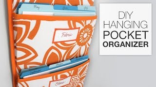 How to Make a Hanging Pocket Organizer [upl. by Halik520]