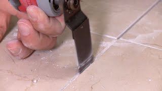 Regrouting A Bathroom Floor [upl. by Dorin399]