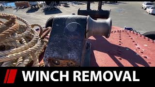 Anchor Winch  Windlass Removal  E08 [upl. by Kaela]