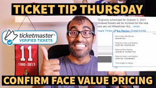 SECRET HACK TO FIND THE FACE VALUE OF TICKETS ON TICKETMASTER  TICKET TIP THURSDAY [upl. by Barboza]