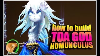 SUMMONERS WAR How to build a TOA God Homunculus [upl. by Oidacra]