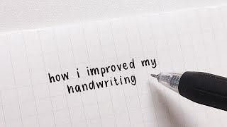 how i improved my handwriting [upl. by Goat]