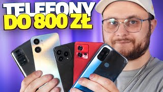 NAJLEPSZE SMARTFONY DO 800ZŁ 2023 📱 TOP5  TANIE TELEFONY [upl. by Mw]