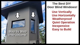 Deer Hunting Box Blind Window Build  The DIY Solution [upl. by Aikel]