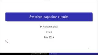 Switched capacitor circuit Part 1 [upl. by Alusru]