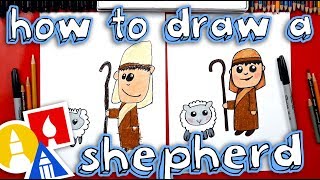 How To Draw A Shepherd  Nativity [upl. by Anselme]