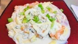 Quick amp Easy Cebu KILAWIN NA PUSO NG SAGING  BANANA BLOSSOM SALAD recipe [upl. by Yrrem]