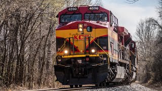 KCS 4590 Neosho Mo heading Northbound [upl. by Tnarud948]