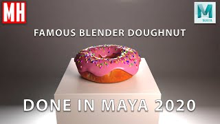 The famous Blender Doughnut done in Maya 1 of 5 [upl. by Dedie]