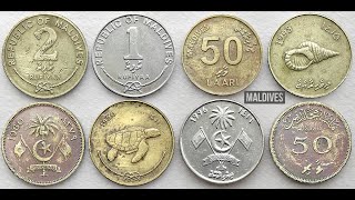 Maldivian Rufiyaa and Laari coins  Maldive  South Asia [upl. by Jobyna]