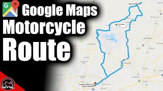 How To Use Google Maps For A Motorcycle Trip or Route [upl. by Treborsemaj561]