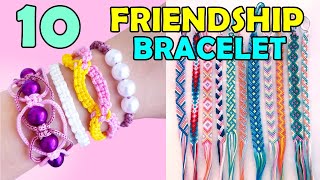 DIY  10 EASY FRIENDSHIP BRACELETS  Girl Crafts [upl. by Aran999]