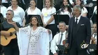 Noa Achinoam Nini and Andrea Bocelli  Beautiful that Way  in Vatican City [upl. by Jdavie]