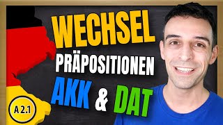 Wechselpräpositionen Dativ und Akkusativ  German TwoWay Prepositions [upl. by Timmons179]