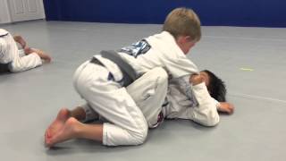 Kids Jiu Jitsu Technique  Butterfly Sweep [upl. by Aleahc]